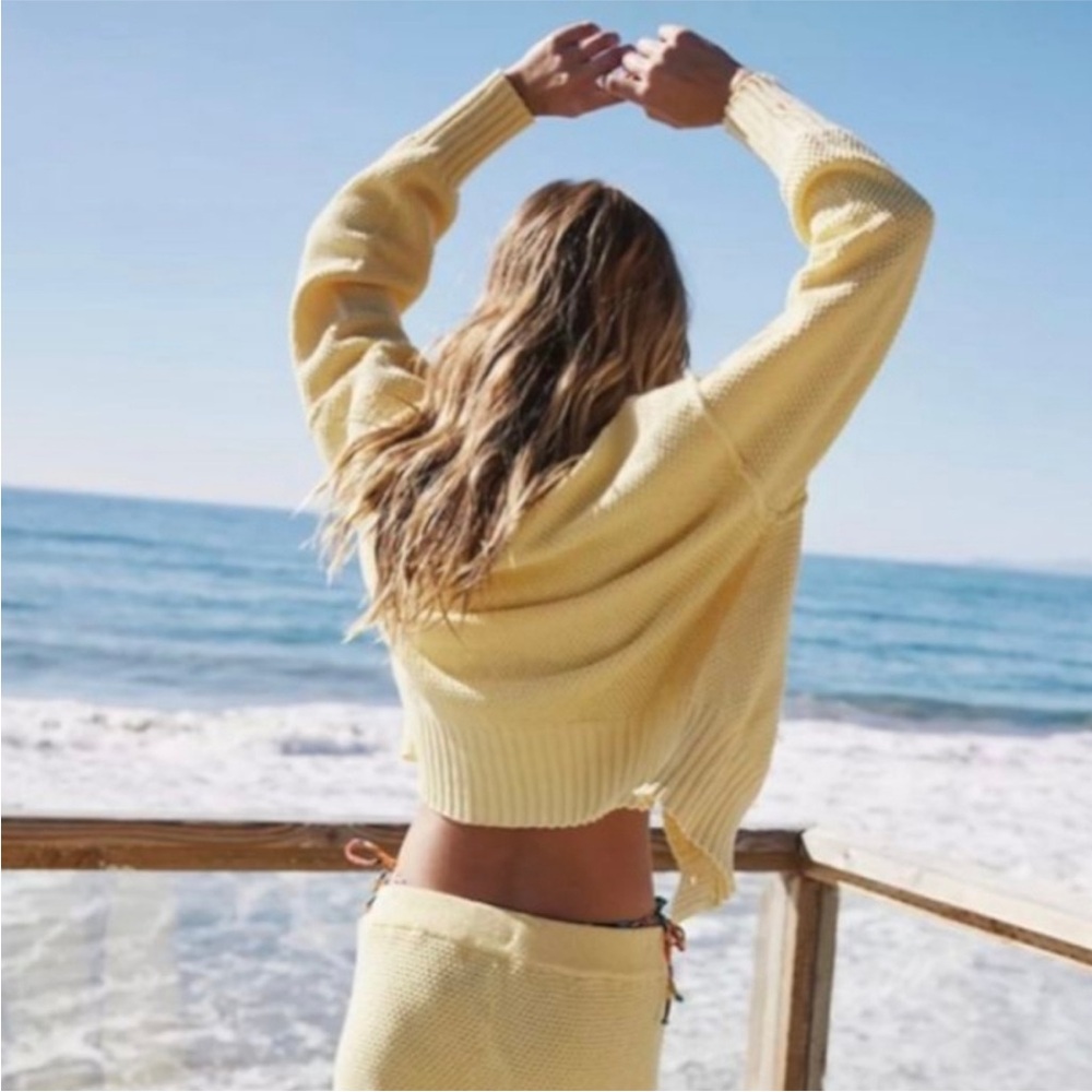 Free People Beach Hailee Textured Sweater NWOT - Picture 4 of 5
